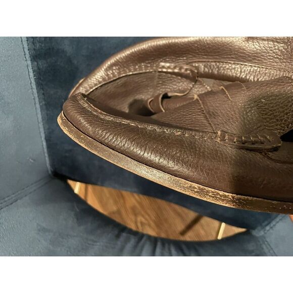 Sandrino By Sandro Moscoloni Placido Leather Penny Loafers 10.5D Shoes Brown - Picture 11 of 16